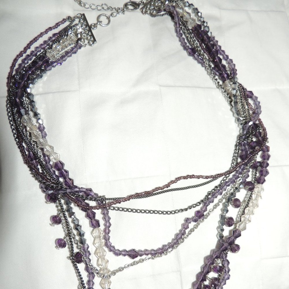 Purple, Crystal, Necklace